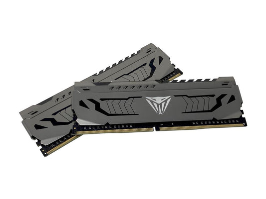 Patriot Viper Steel DDR4 16GB 3200MHz UDIMM rear view showing gold contacts and product label