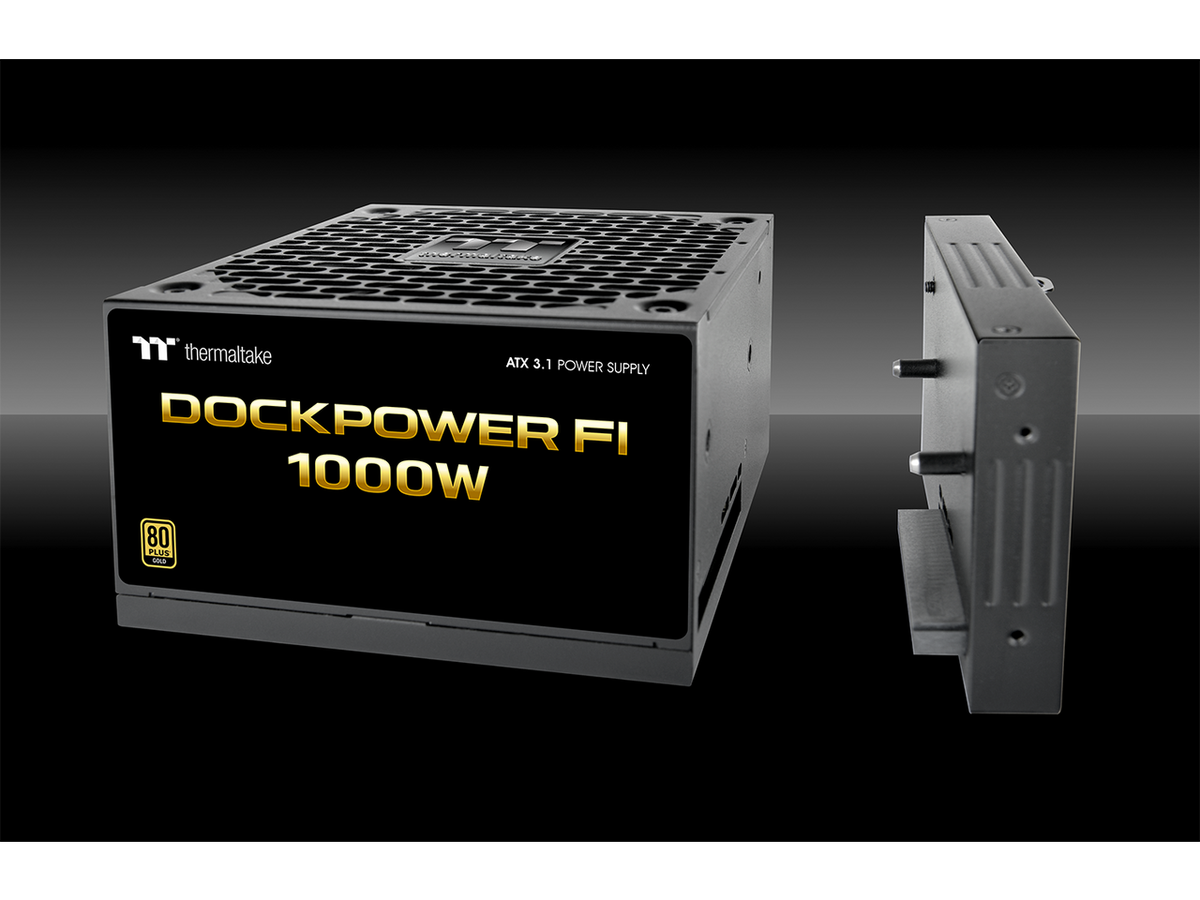 Connector panel view of Thermaltake 1000W power supply