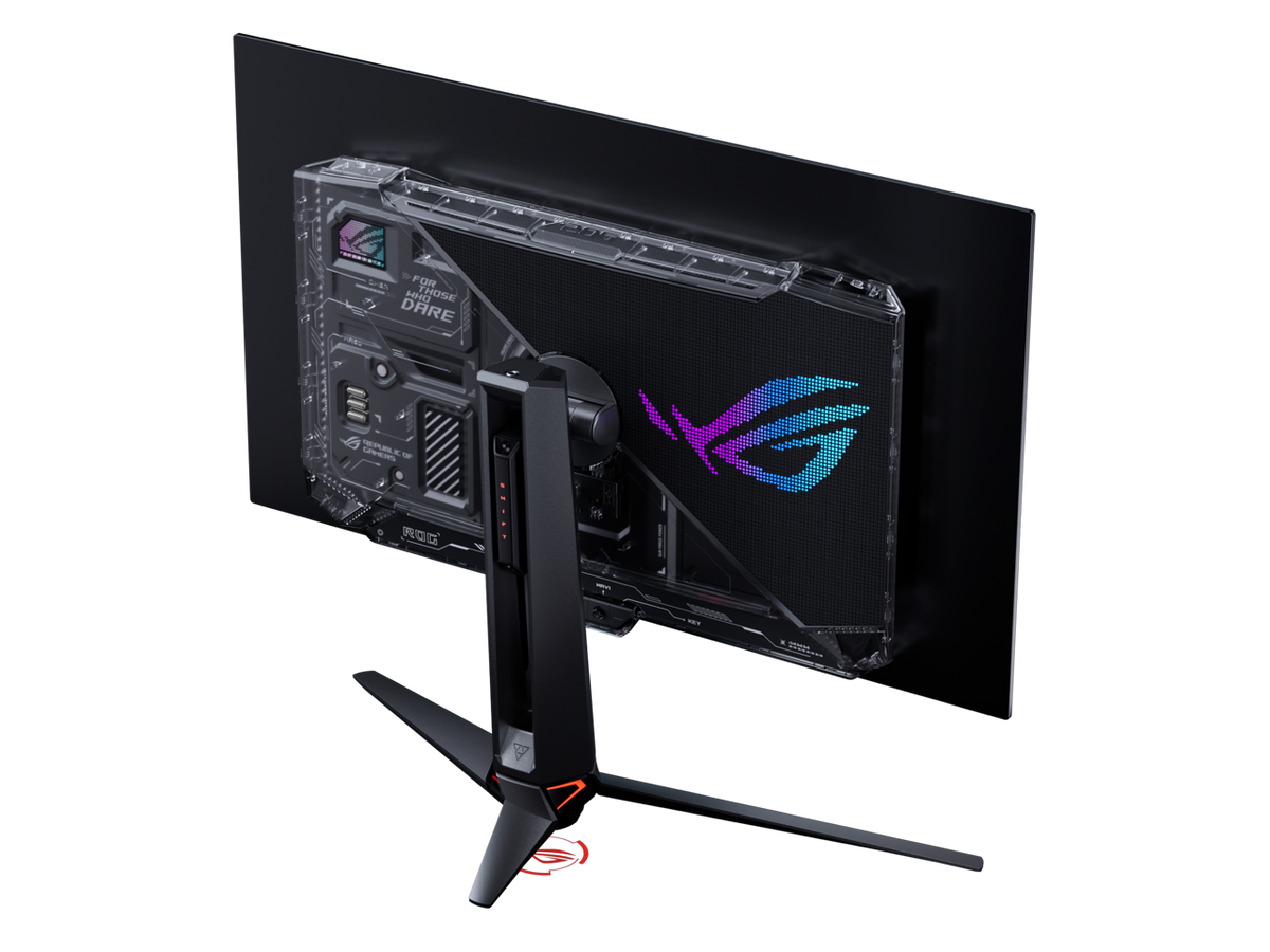 ASUS ROG Swift OLED PG32UCWM connectivity: HDMI, DisplayPort and USB ports for high-refresh 4K gaming