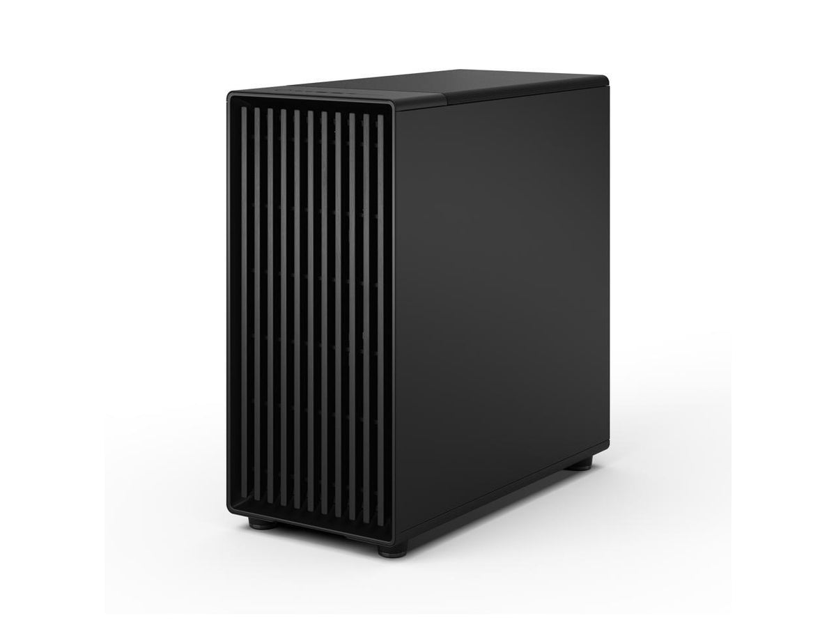 Rear view of Fractal Design North XL Black PC case with expansion slots