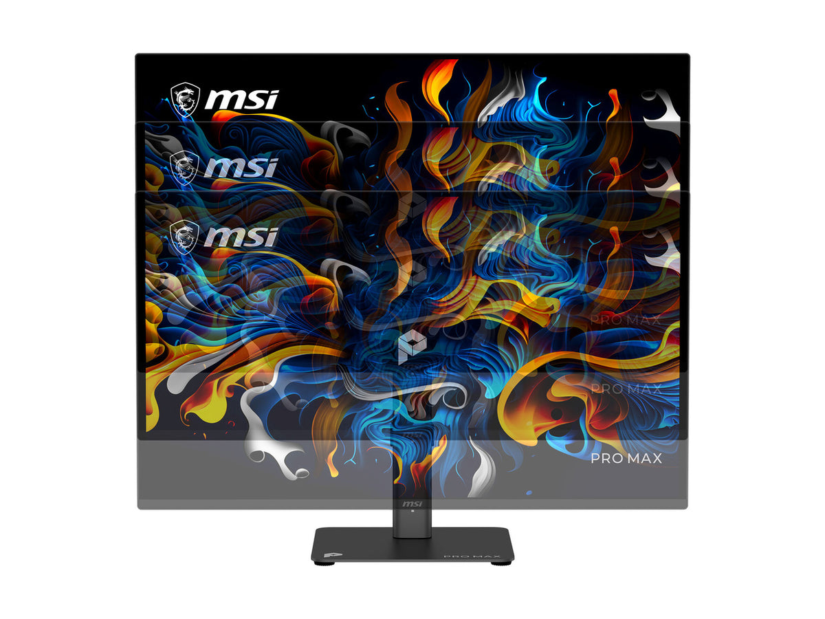 Close up of rear USB-C and display ports on MSI 27 inch gaming monitor