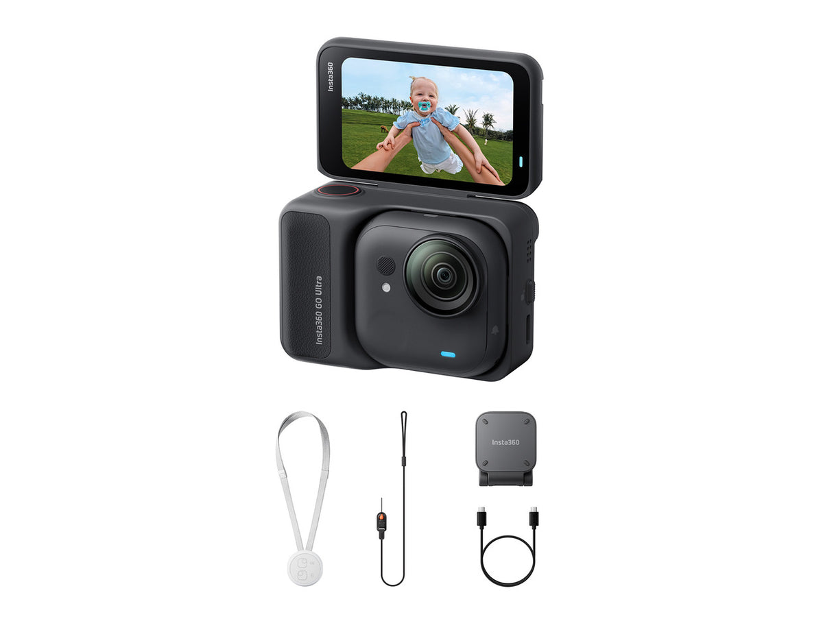 Insta360 GO Ultra Standard Bundle in Midnight Black wearable action camera