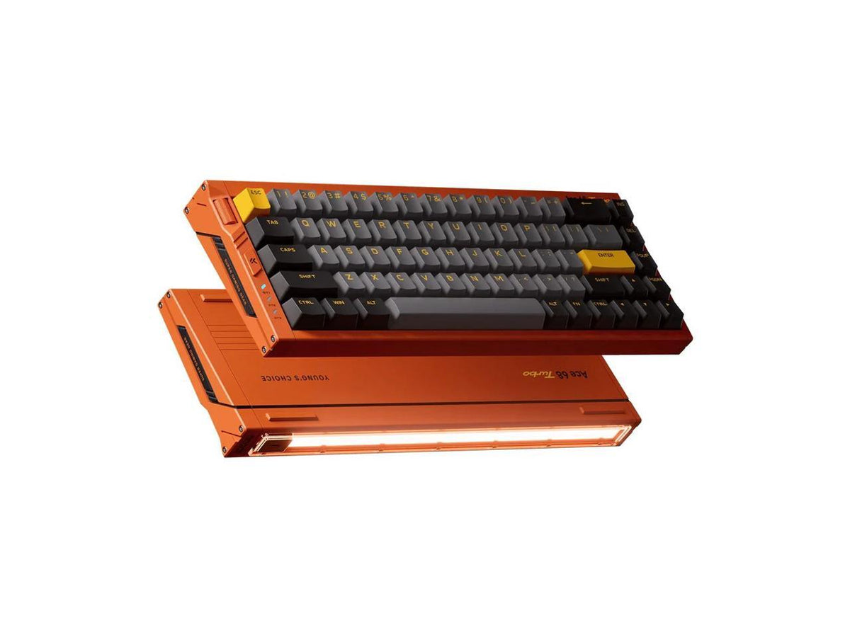 Side profile of the MCHOSE Ace68 Turbo wireless gaming keyboard