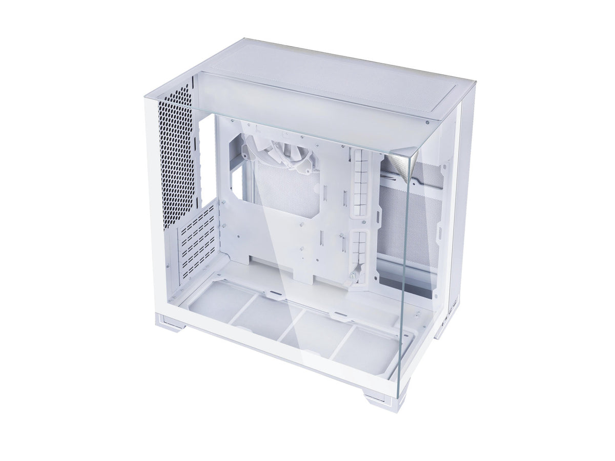 Lian Li O11VMW 140mm white high-airflow case fan front view