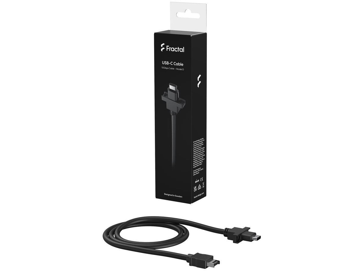 Full length shot of the Fractal Design Pop Accessory USB-C 10Gbps cable for PC cases