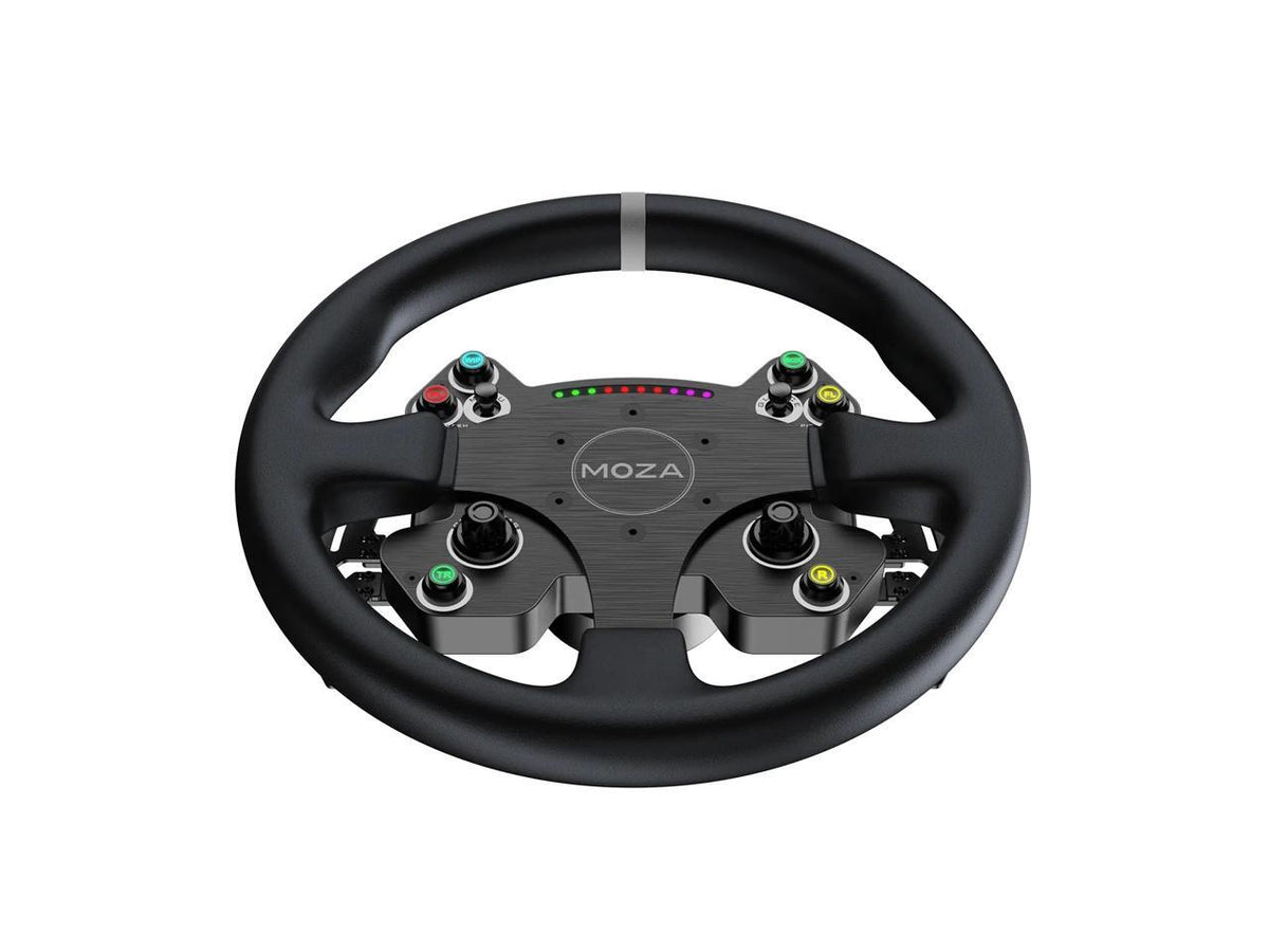 Moza Racing CS V2P steering wheel mounting hardware and cables