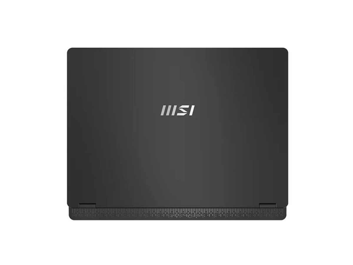 Close up of MSI Prestige 14 AI Studio keyboard and trackpad