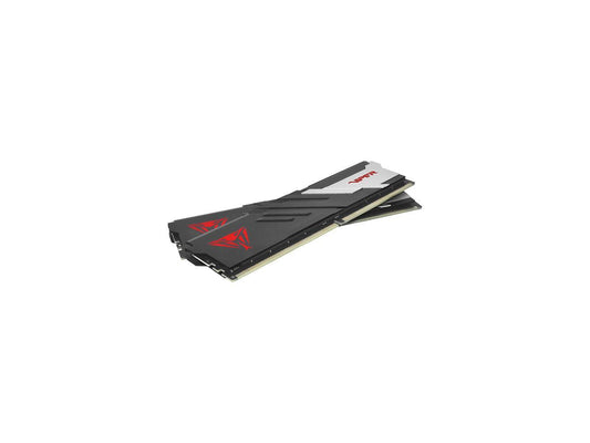 Patriot Viper Venom DDR5 memory stick close up showing heat spreader