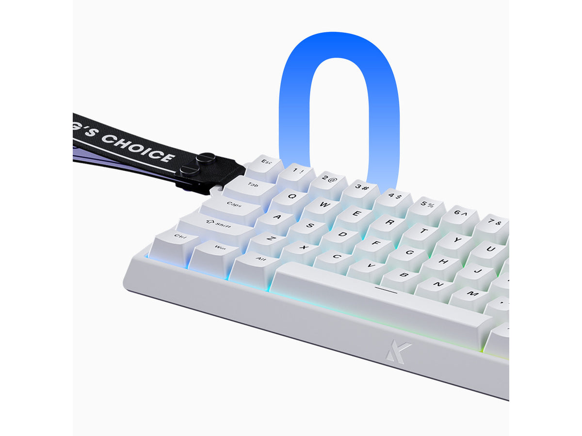 Side profile of MCHOSE ACE 68 mechanical keyboard