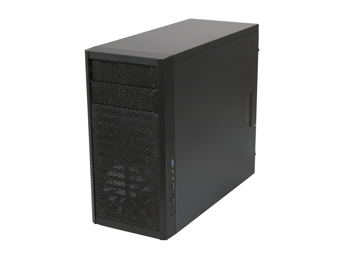 Internal layout of Fractal Design Core 1000 mini tower for PC building