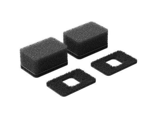 Close-up detail of the Insta360 X4 wind muff accessory designed for wind noise reduction