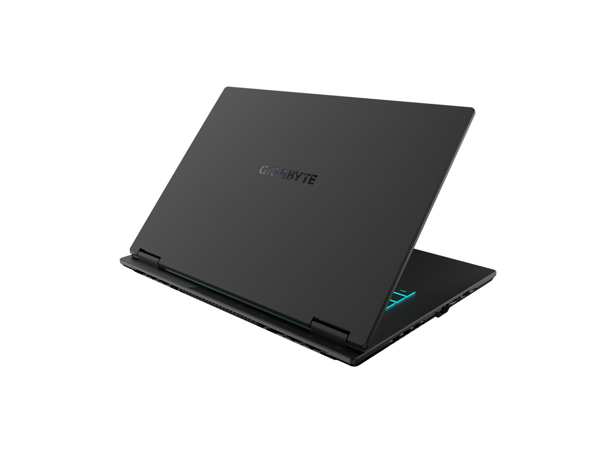 Rear view of GIGABYTE GAMING A16 laptop cooling vents