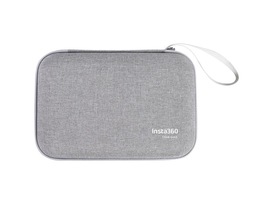 Internal view of the Insta360 X4 carry case showing organized storage compartments