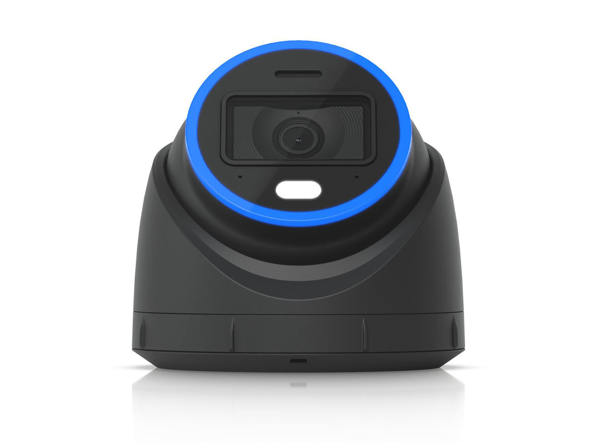 Side angle shot of Ubiquiti UVC-AI-TURRET-B PoE+ camera housing