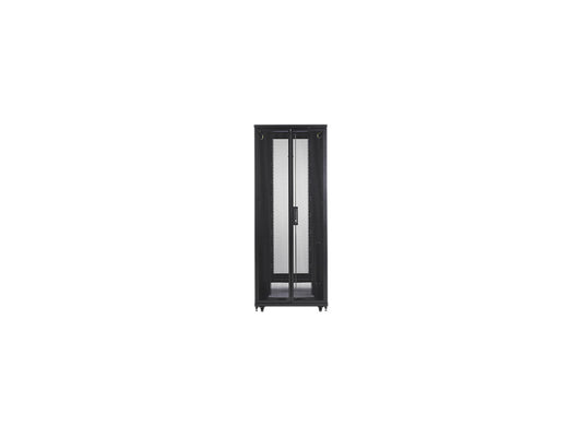 Side profile of APC AR2580 42U server enclosure in black