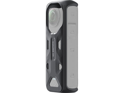 Front view of the black Insta360 X4 Thermo Grip Cover accessory