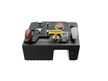 Moza Racing MTLP Flight Sim Panel mounted on a desktop simulator rig