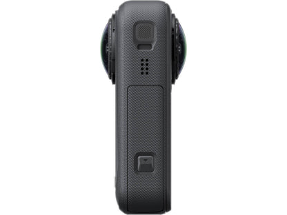 Lifestyle shot of the Insta360 X6 mounted for outdoor action filming