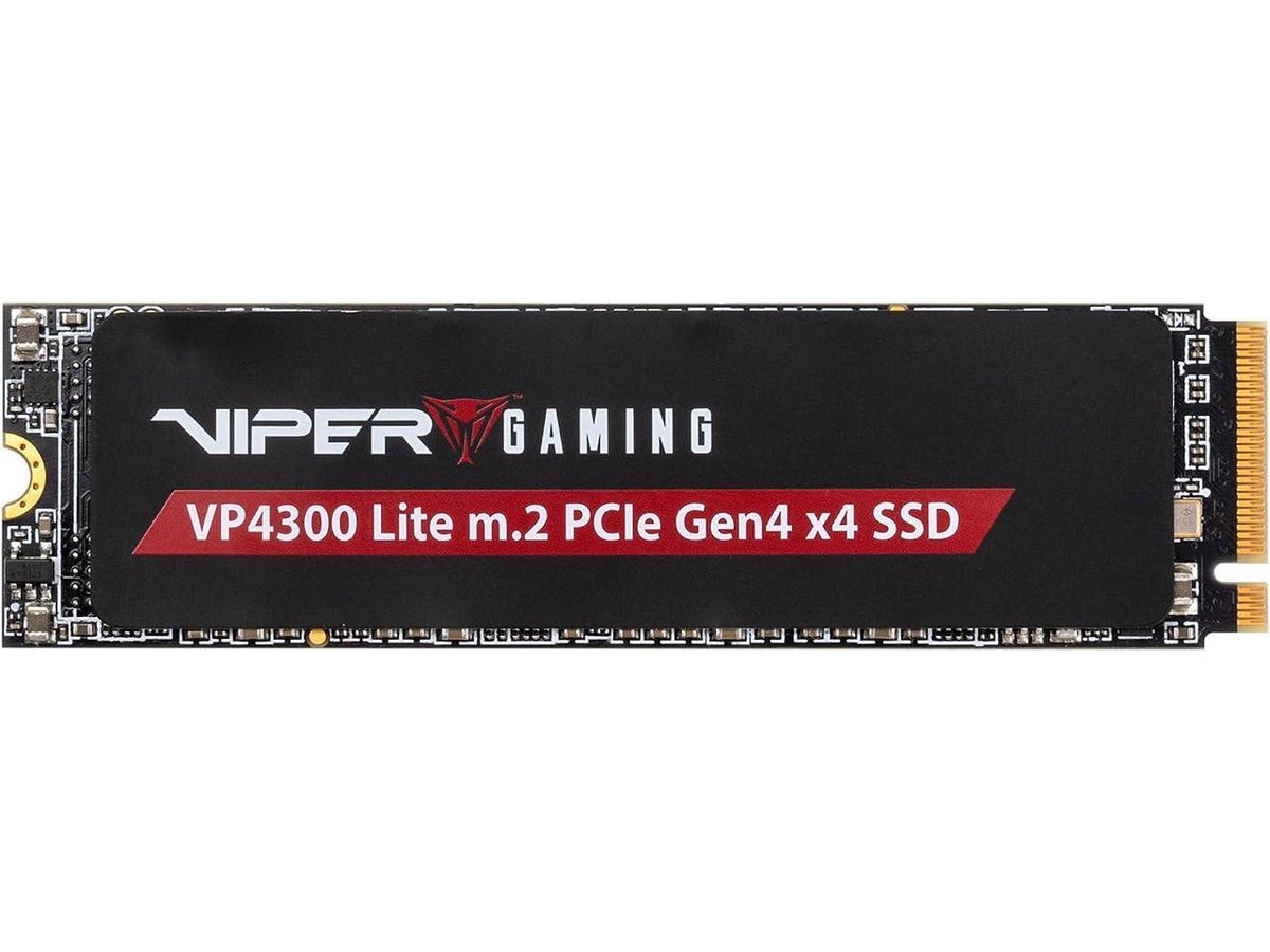 Patriot Viper VP4300 Lite 500GB retail box with 7,400MB/s speed label