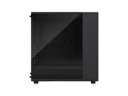 Side view of Fractal Design North mid-tower with dark tinted glass panel
