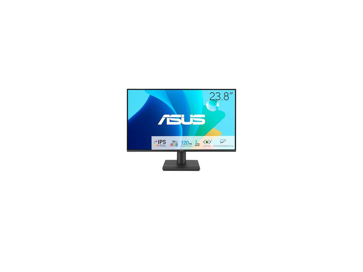 ASUS VA24EHF2 gaming monitor in a home office setup