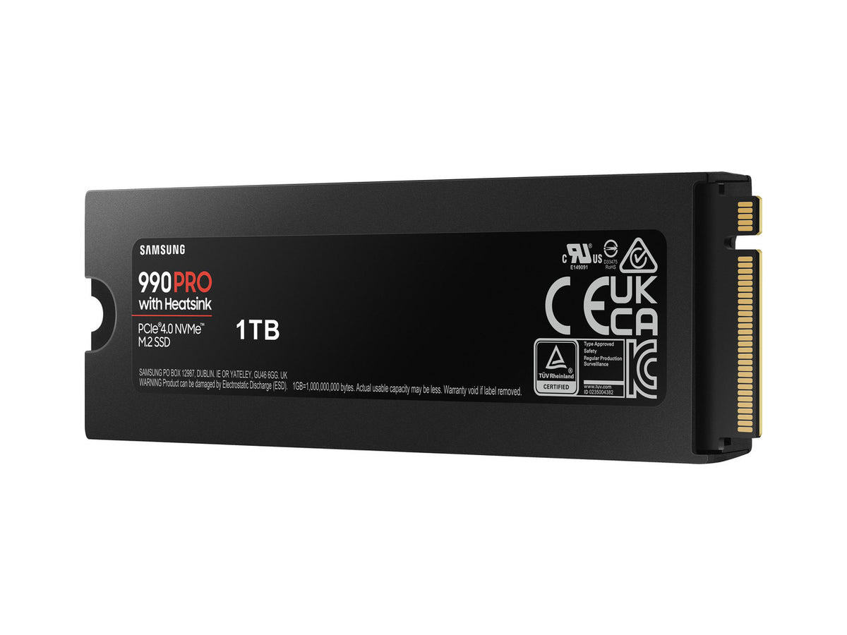 Samsung 990 PRO 1TB SSD retail packaging and product