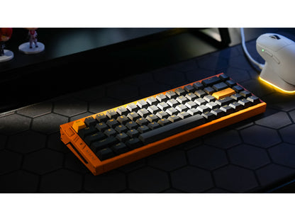 Close-up of the MCHOSE Ace68 Turbo keycaps and mechanical switch detail