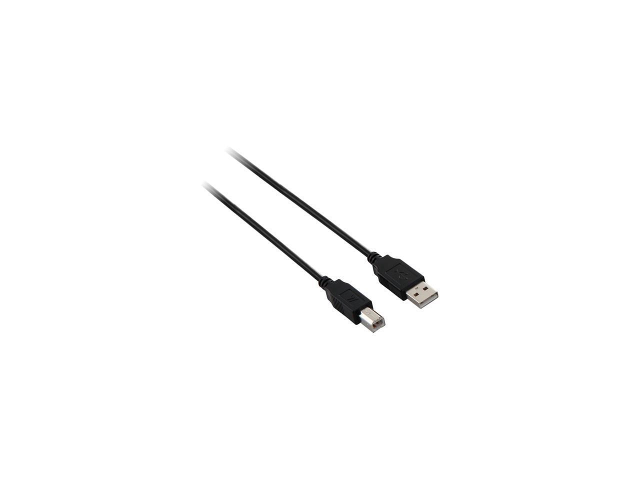 V7 V7N2USB2AB-06F High-Speed USB 2.0 Device Cable, A Male to B Male for