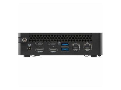 Angled ASUS NUC 16 Pro barebone mini PC with logo, slim design for office, digital signage and edge computing
