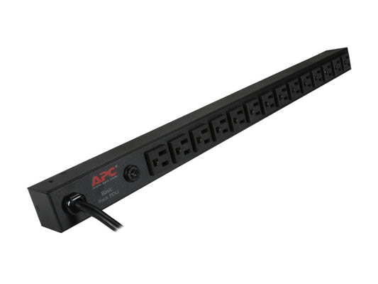 APC Rack Mount PDU, Basic 100V-120V/15A, (14) Outlets, 0U Vertical Rackmount