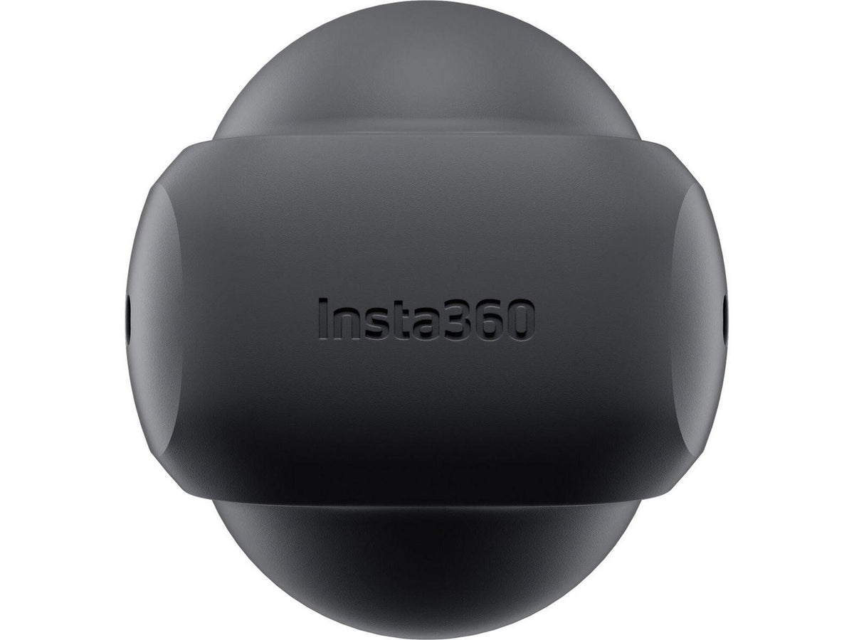 Insta360 X4 protective black lens cap top angle view
