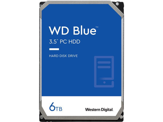 WD Blue 6TB Desktop Hard Disk Drive - 5400 RPM SATA 6Gb/s 256MB Cache 3.5