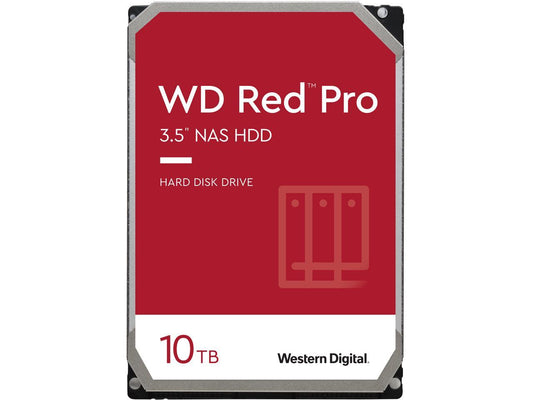 WD Red Pro 10TB NAS Hard Disk Drive - 7200 RPM Class SATA 6Gb/s 256MB