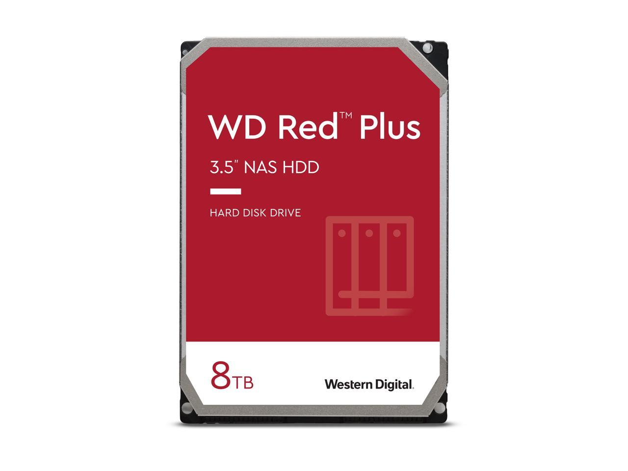 WD Red Plus WD80EFPX 8 TB Hard Drive - 3.5" Internal - SATA (SATA/600)