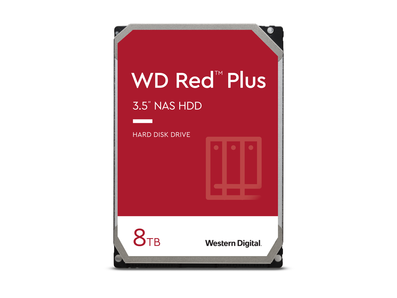 WD Red Plus WD80EFPX 8 TB Hard Drive - 3.5" Internal - SATA (SATA/600)