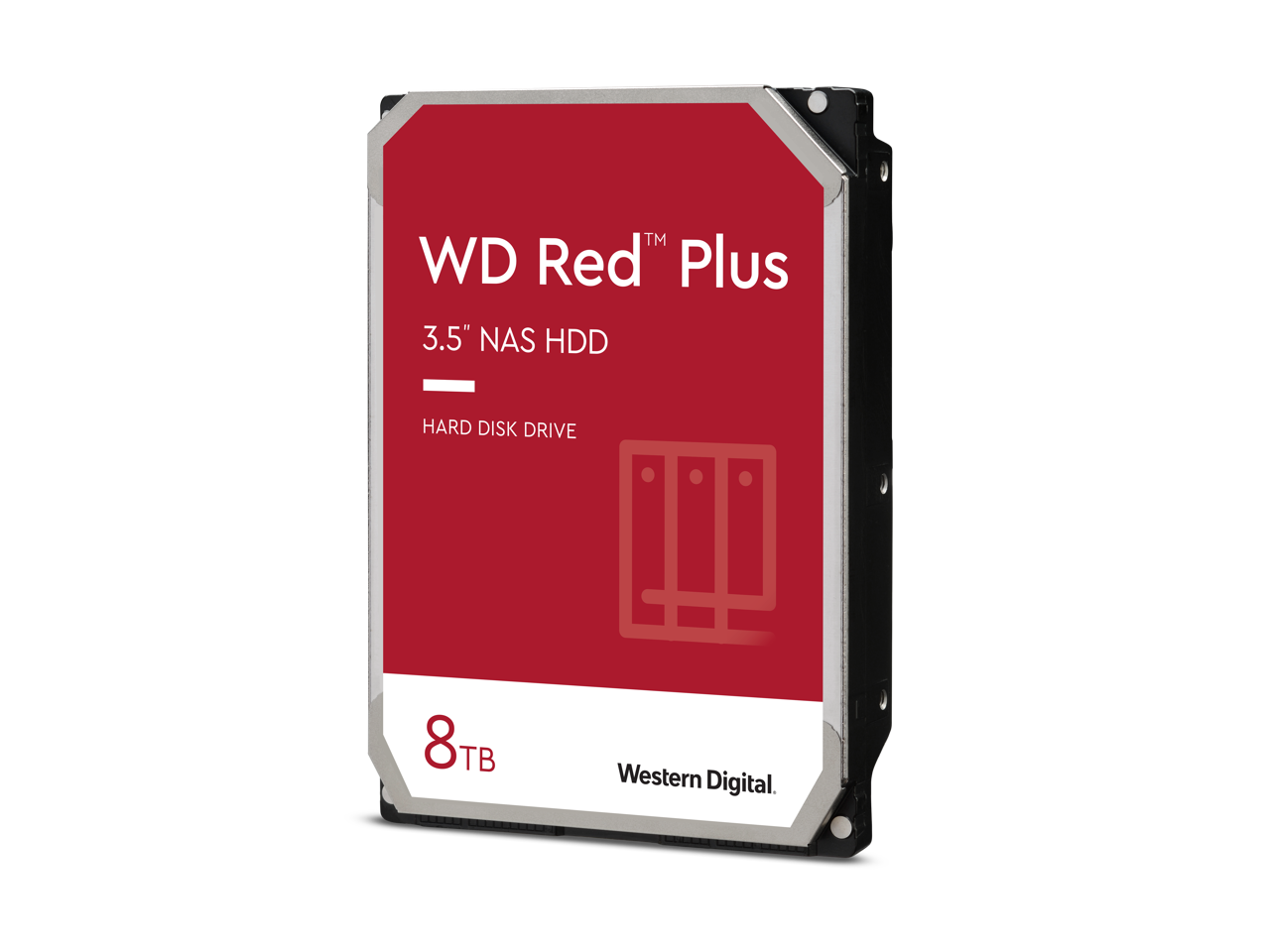 WD Red Plus WD80EFPX 8 TB Hard Drive - 3.5" Internal - SATA (SATA/600)