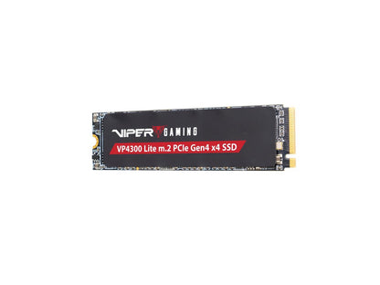 Patriot Viper VP4300 Lite 2TB retail label showing model, capacity and PCIe Gen4x4 branding