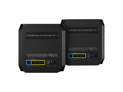 ASUS ROG Rapture GT6 router kit with accessories and retail packaging