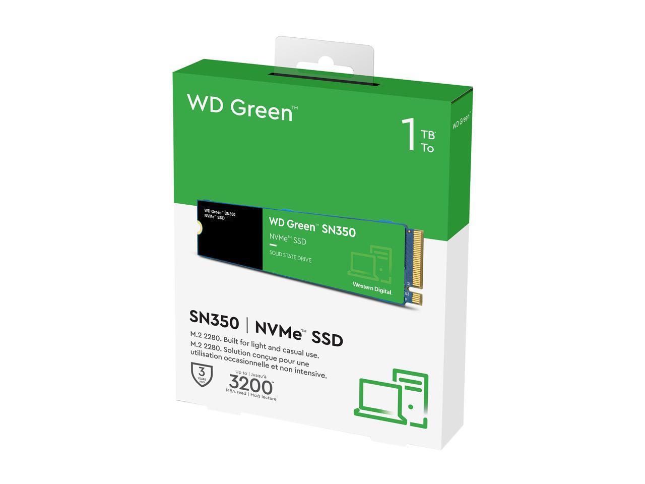 Western Digital WD Green SN350 NVMe M.2 2280 1TB PCI-Express 3.0 x4 Internal SSD