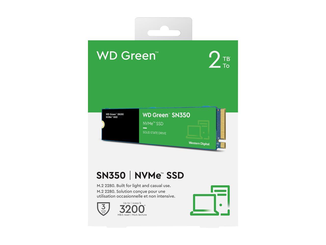 Western Digital WD Green SN350 NVMe M.2 2280 2TB PCI-Express 3.0 x4