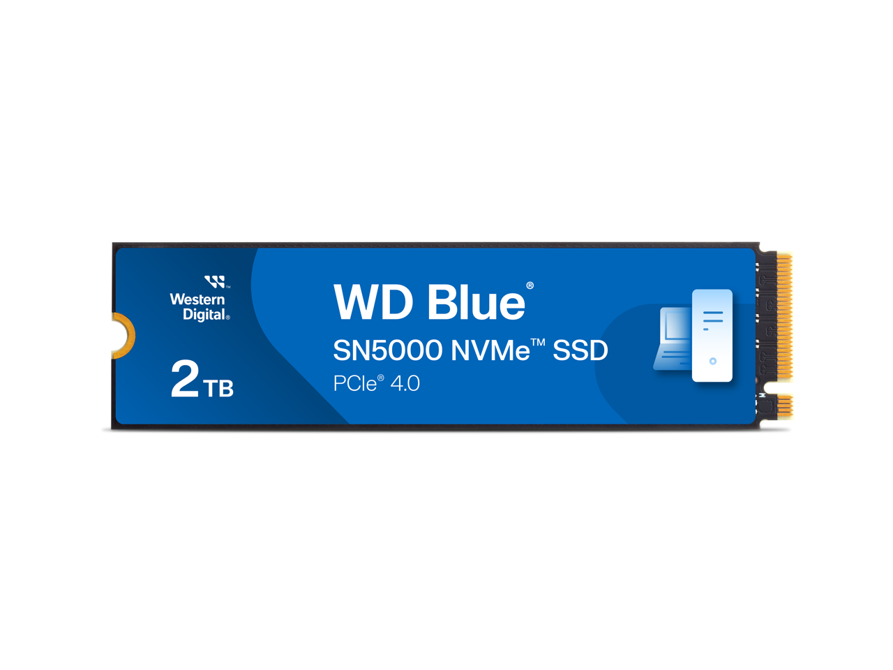 Western Digital 2TB WD Blue SN5000 NVMe SSD, PCIe Gen 4.0, up to 5,150 MB/s Read