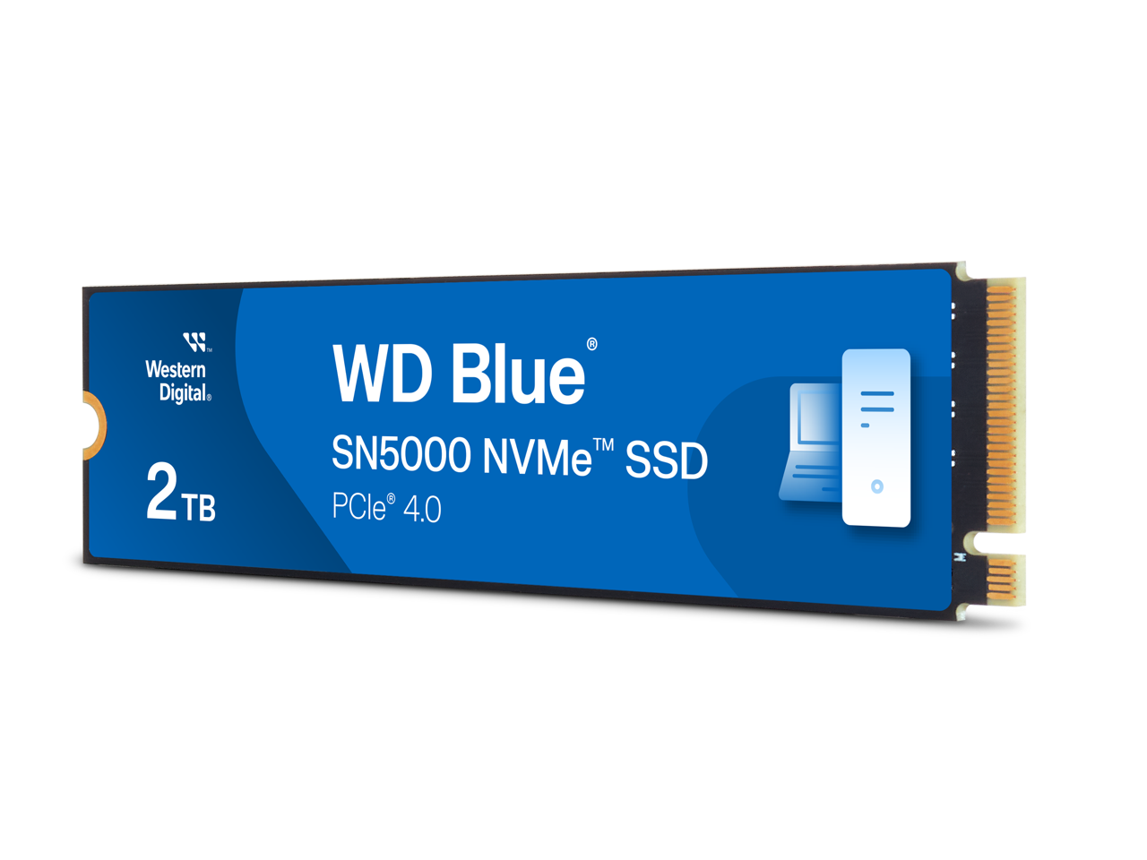 Western Digital 2TB WD Blue SN5000 NVMe SSD, PCIe Gen 4.0, up to 5,150 MB/s Read