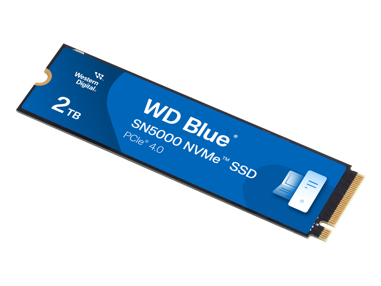 Western Digital 2TB WD Blue SN5000 NVMe SSD, PCIe Gen 4.0, up to 5,150 MB/s Read