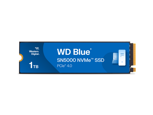 Western Digital 1TB WD Blue SN5000 NVMe SSD, PCIe Gen 4.0, up to 5,150 MB/s Read