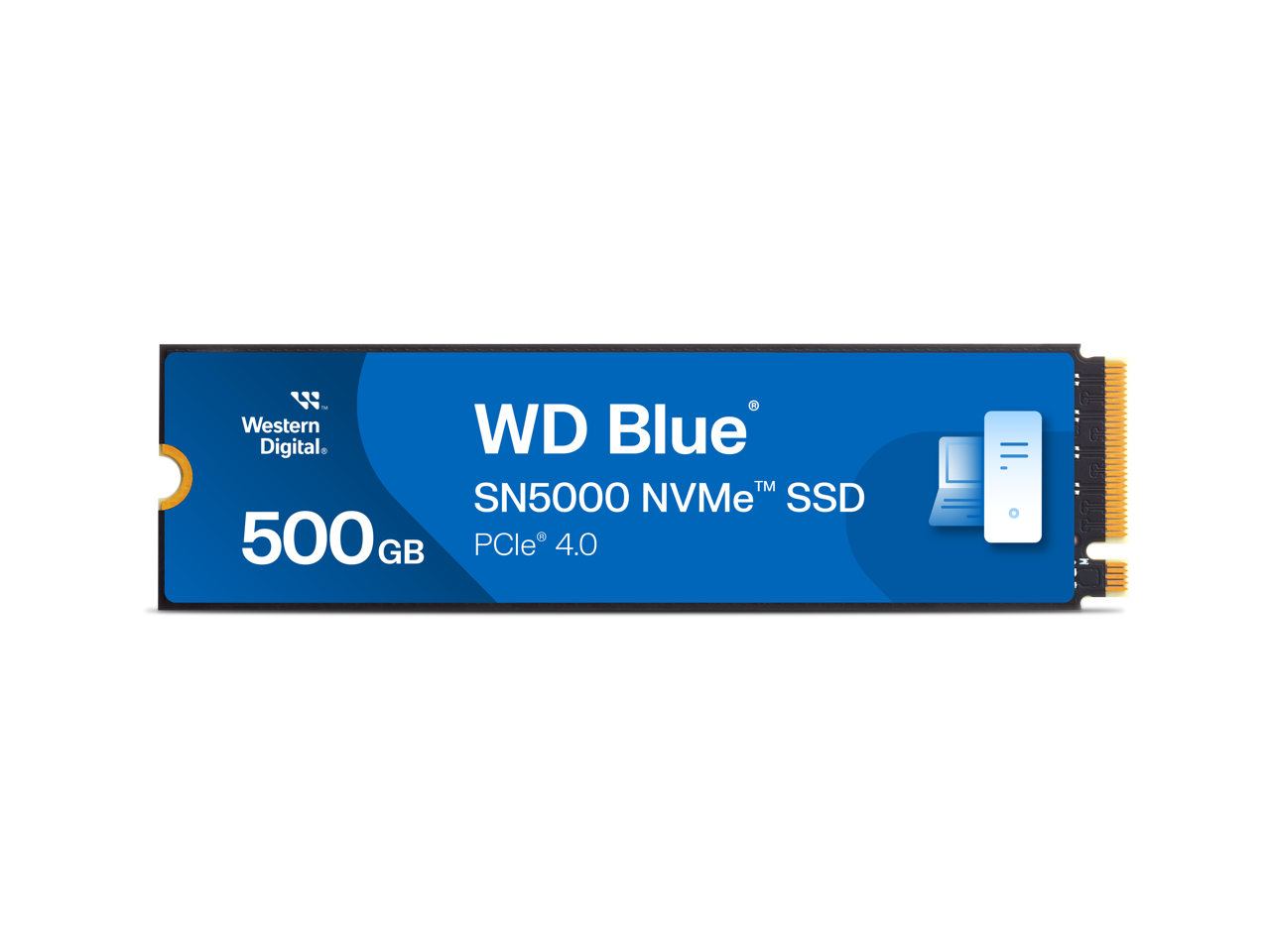 Western Digital 500GB WD Blue SN5000 NVMe SSD, PCIe Gen 4.0, up to 5,000 MB/s