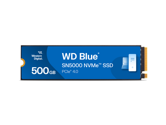 Western Digital 500GB WD Blue SN5000 NVMe SSD, PCIe Gen 4.0, up to 5,000 MB/s