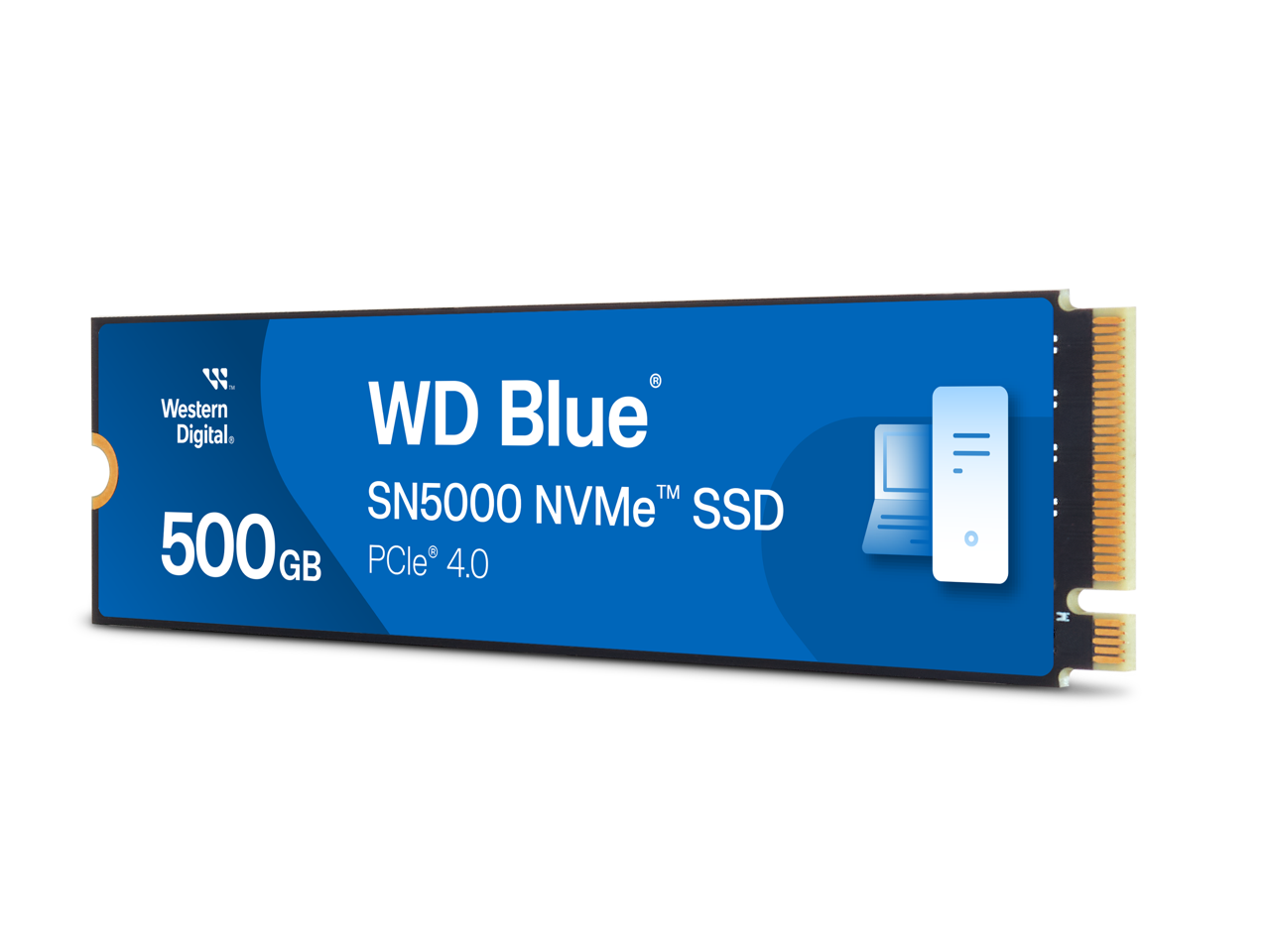 Western Digital 500GB WD Blue SN5000 NVMe SSD, PCIe Gen 4.0, up to 5,000 MB/s