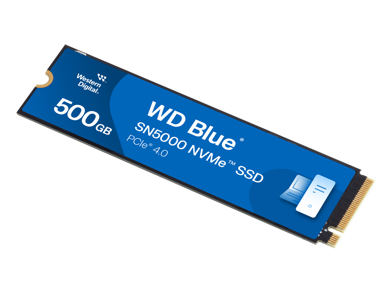 Western Digital 500GB WD Blue SN5000 NVMe SSD, PCIe Gen 4.0, up to 5,000 MB/s