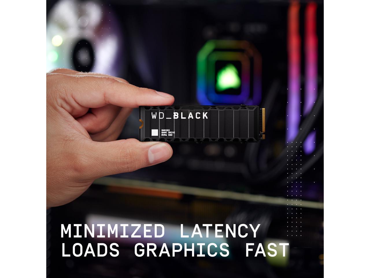 WD_BLACK SN850X 4TB NVMe SSD Gaming Storage with Heatsink