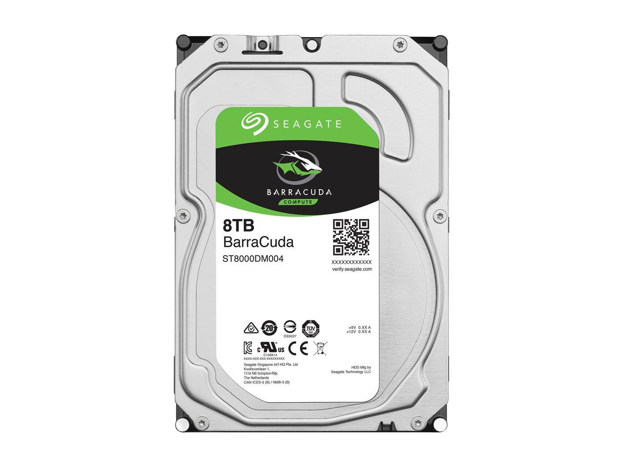 Seagate BarraCuda NE-ST8000DM004 8TB 5400 RPM 256MB Cache SATA 6.0Gb/s 3.5" IHD